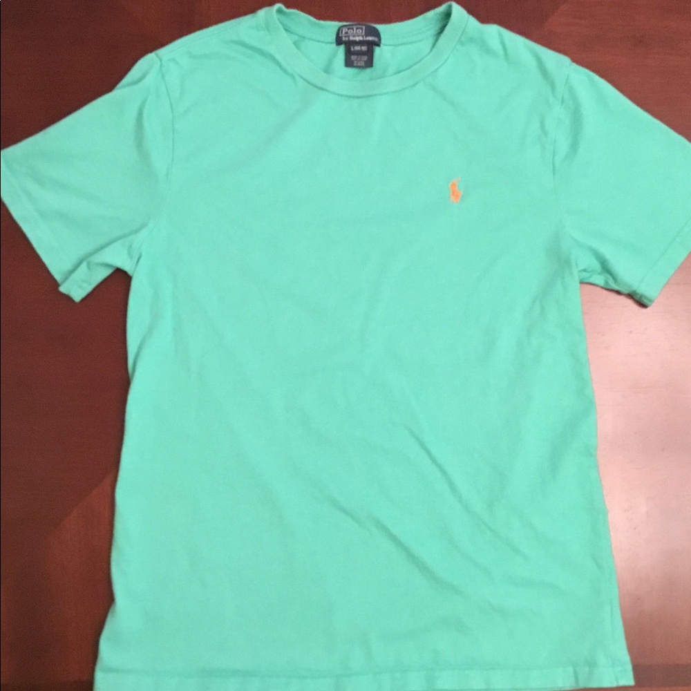2 boy’s navy & green POLO s.s. shirts/ size(14/16) - Picture 2 of 7